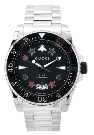 Front view of Gucci YA136221 Mens Watch on white background