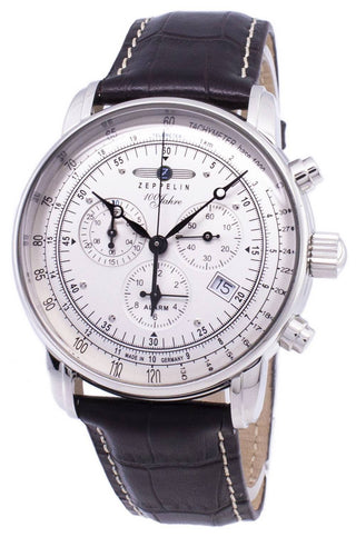 Front view of Zeppelin Z76801 Mens Watch on white background