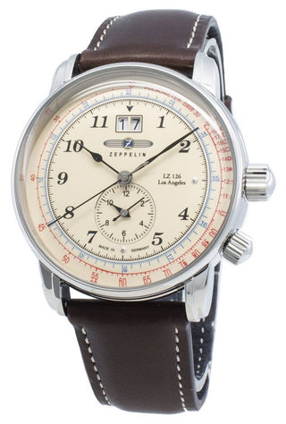 Front view of Zeppelin Z86445 Mens Watch on white background