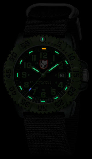 Angle shot of Luminox XS.3041 Black Plastic Unisex Watch on white background