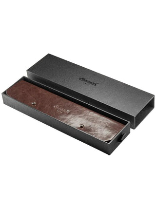 Angle shot of Ingersoll 1892 I11601 Black Leather Unisex Watch on white background