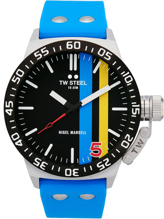 Angle shot of TW Steel CS113 Blue Unisex Watch on white background