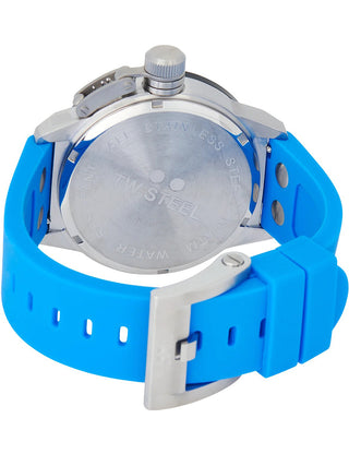 Angle shot of TW Steel CS113 Blue Unisex Watch on white background