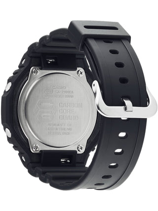 Angle shot of Casio G-Shock GA-2100-1A2ER Black Resin Mens Watch on white background