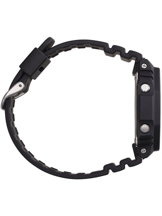 Angle shot of Casio G-Shock GA-2100-1A2ER Black Resin Mens Watch on white background