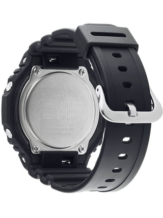 Angle shot of Casio G-Shock GA-2100-1A4ER Black Resin Mens Watch on white background