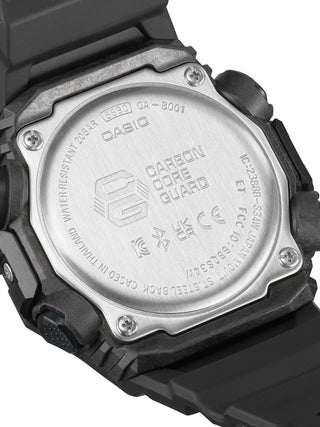 Angle shot of Casio G-Shock GA-B001-1AER Black Resin Mens Watch on white background