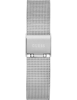 Angle shot of Guess GW0835L1 Silver Stainless Steel Womens Watch on white background