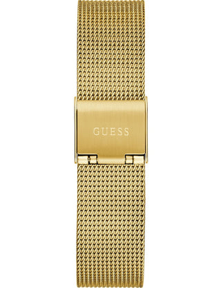 Angle shot of Guess GW0835L2 Gold Stainless Steel Womens Watch on white background