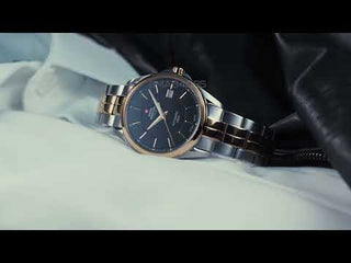 Angle shot of Swiss Military By Chrono SMA34085.39 Green Dial Silver Stainless Steel Unisex Watch on white background