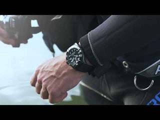 Angle shot of Swiss Military By Chrono SMA34075.05 Black Silicone Unisex Watch on white background