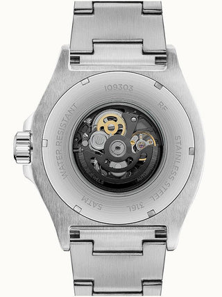 Angle shot of Ingersoll 1892 I09303 Black Dial Silver Stainless Steel Unisex Watch on white background