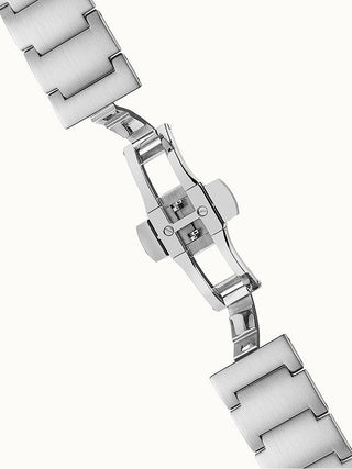 Angle shot of Ingersoll 1892 I09303 Black Dial Silver Stainless Steel Unisex Watch on white background