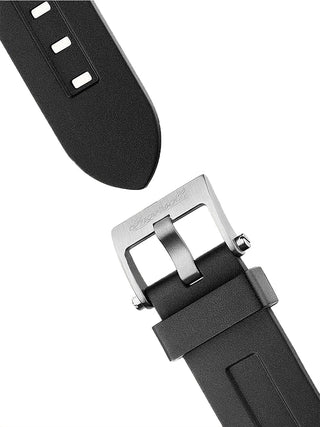 Angle shot of Ingersoll 1892 I12301 Black Silicone Unisex Watch on white background