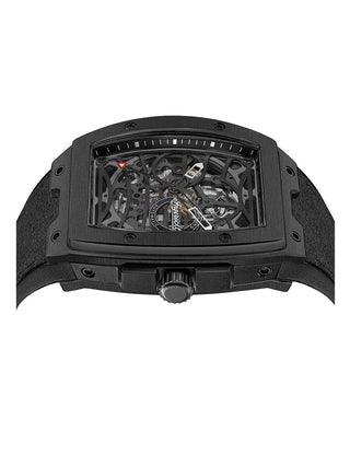Angle shot of Ingersoll 1892 I12307 Black Silicone Unisex Watch on white background