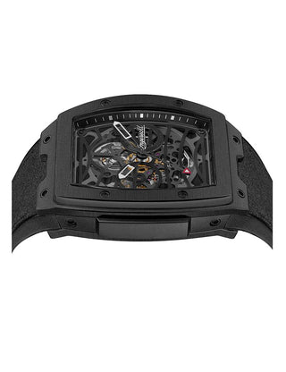 Angle shot of Ingersoll 1892 I12307 Black Silicone Unisex Watch on white background