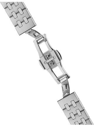 Angle shot of Ingersoll 1892 I12905 Gold Dial Silver Stainless Steel Unisex Watch on white background