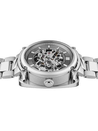 Angle shot of Ingersoll 1892 I13304 Grey Dial Silver Stainless Steel Unisex Watch on white background