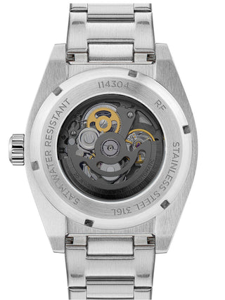 Angle shot of Ingersoll 1892 I14304 Green Dial Silver Stainless Steel Unisex Watch on white background