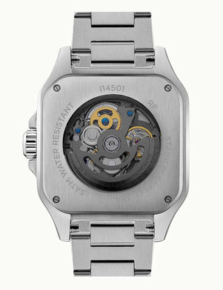 Angle shot of Ingersoll 1892 I14501 Black Dial Silver Stainless Steel Unisex Watch on white background