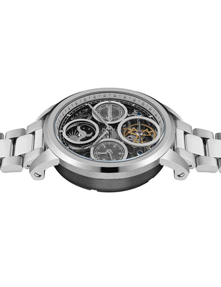 Angle shot of Ingersoll 1892 I16002 Silver Stainless Steel Unisex Watch on white background