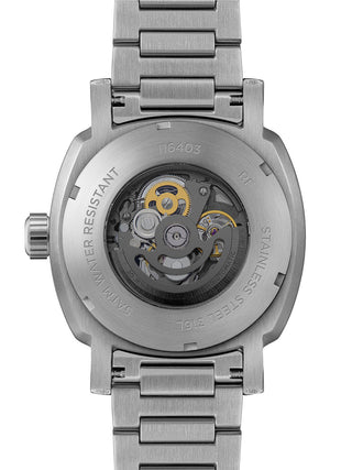 Angle shot of Ingersoll 1892 I16403 Blue Dial Silver Stainless Steel Unisex Watch on white background