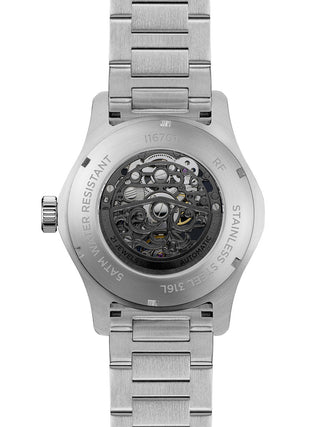 Angle shot of Ingersoll 1892 I16701 Black Dial Silver Stainless Steel Unisex Watch on white background