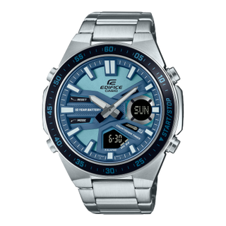 Front view of Casio Edifice EFV-C110D-2B Mens Watch on white background