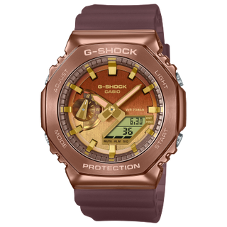 Front view of Casio G-Shock GM-2100CL-5A Mens Watch on white background