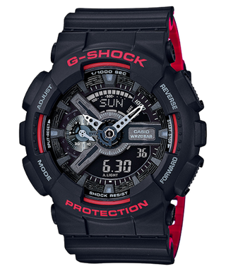 Front view of Casio G-Shock GA-110HR-1A Mens Watch on white background