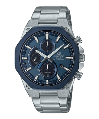 Front view of Casio Edifice EFS-S570DB-2A Mens Watch on white background