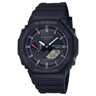 Front view of Casio G-Shock GA-B2100-1A Mens Watch on white background