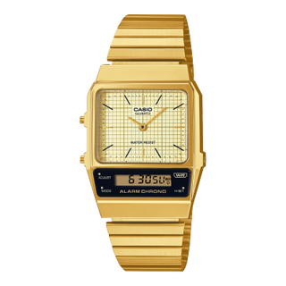 Front view of Casio AQ-800EG-9A Unisex Watch on white background