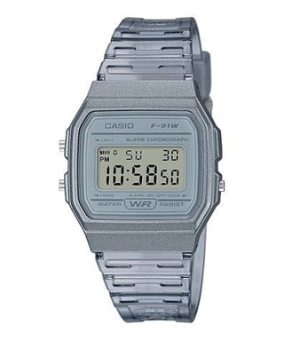 Front view of Casio Vintage F-91WS-8 Womens Watch on white background