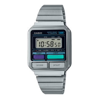 Front view of Casio A120WE-1A Unisex Watch on white background