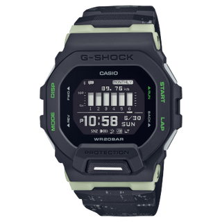 Front view of Casio G-Shock GBD-200LM-1 Mens Watch on white background