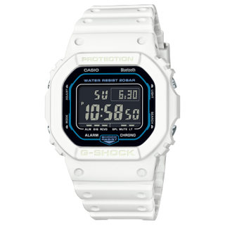 Front view of Casio G-Shock DW-B5600SF-7 Mens Watch on white background