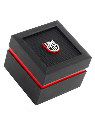 Angle shot of Luminox XS.3041 Black Plastic Unisex Watch on white background