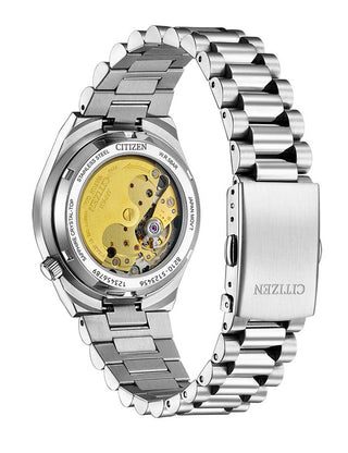 Angle shot of Citizen NJ0200-50L Blue Dial Silver Stainless Steel Womens Watch on white background