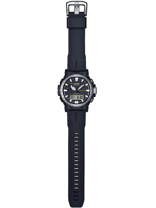 Angle shot of Casio Pro-Trek PRW-61-1AER Black Resin Mens Watch on white background