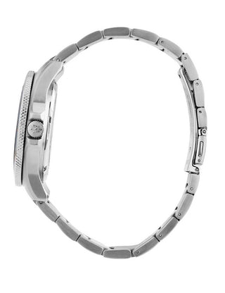 Angle shot of Maserati R8853100036 Blue Dial Silver Stainless Steel Unisex Watch on white background