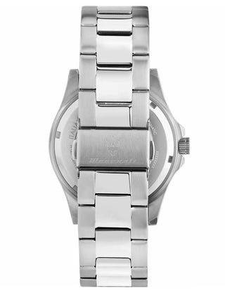 Angle shot of Maserati R8853100036 Blue Dial Silver Stainless Steel Unisex Watch on white background