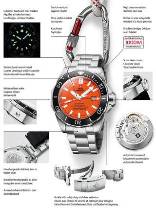 Angle shot of Swiss Military By Chrono SMA34092.04 Black Silicone Unisex Watch on white background