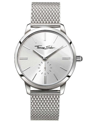 Front view of Thomas Sabo WA0248-201-201 Silver Stainless Steel Womens Watch on white background