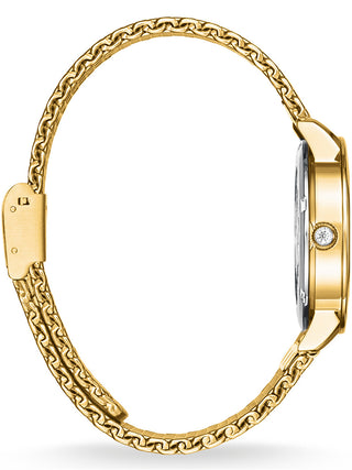 Angle shot of Thomas Sabo WA0302-264-213 Mother Of Pearl Dial Gold Stainless Steel Womens Watch on white background