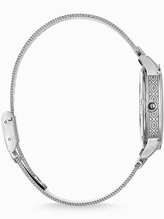 Angle shot of Thomas Sabo WA0343-201-215 Silver Stainless Steel Womens Watch on white background