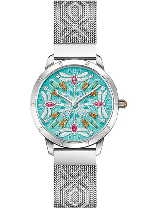 Front view of Thomas Sabo WA0368-201-215 Silver Stainless Steel Womens Watch on white background