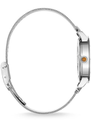 Angle shot of Thomas Sabo WA0368-201-215 Silver Stainless Steel Womens Watch on white background