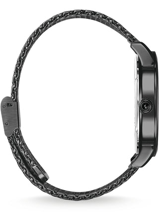 Angle shot of Thomas Sabo WA0389-202-203 Black Stainless Steel Unisex Watch on white background