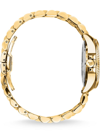 Angle shot of Thomas Sabo WA0395-264-207 Mother Of Pearl Dial Gold Stainless Steel Womens Watch on white background